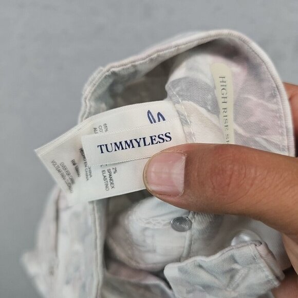 Seven7 High Rise Tummyless Skinny Jeans Womens 8 Pastel Floral Printed Slimming - Picture 11 of 11